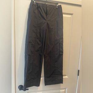 Black, Polyester Cargo Pant, Size M